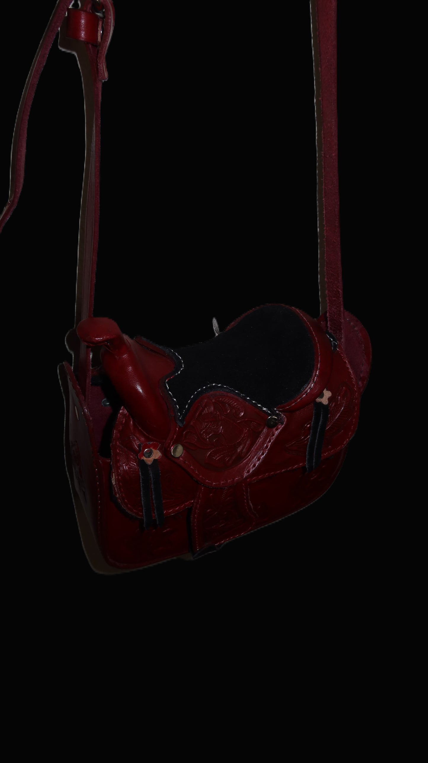 Rose Saddle Bag Purse