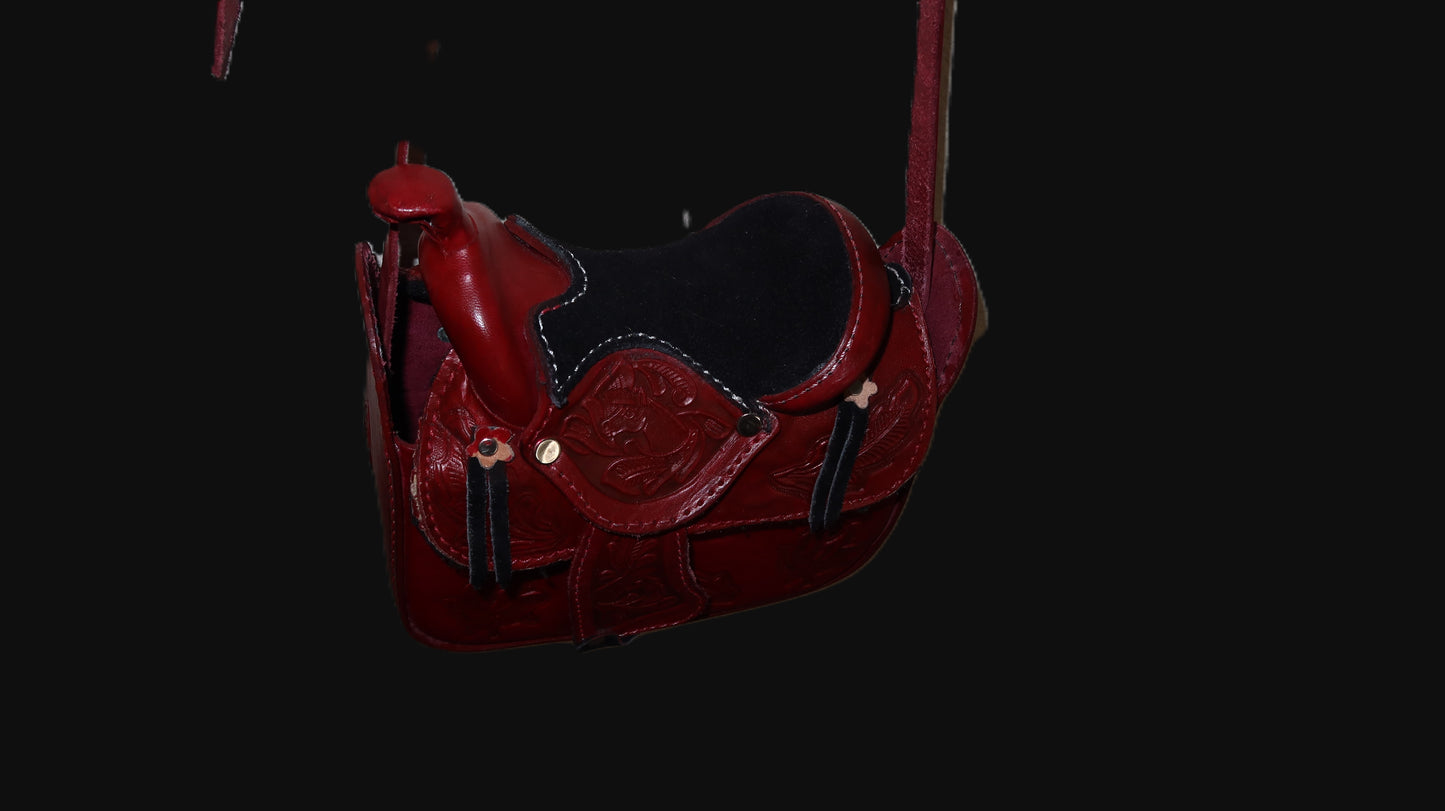 Rose Saddle Bag Purse