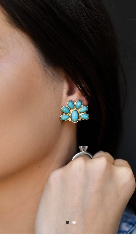 Myra half flower studs
