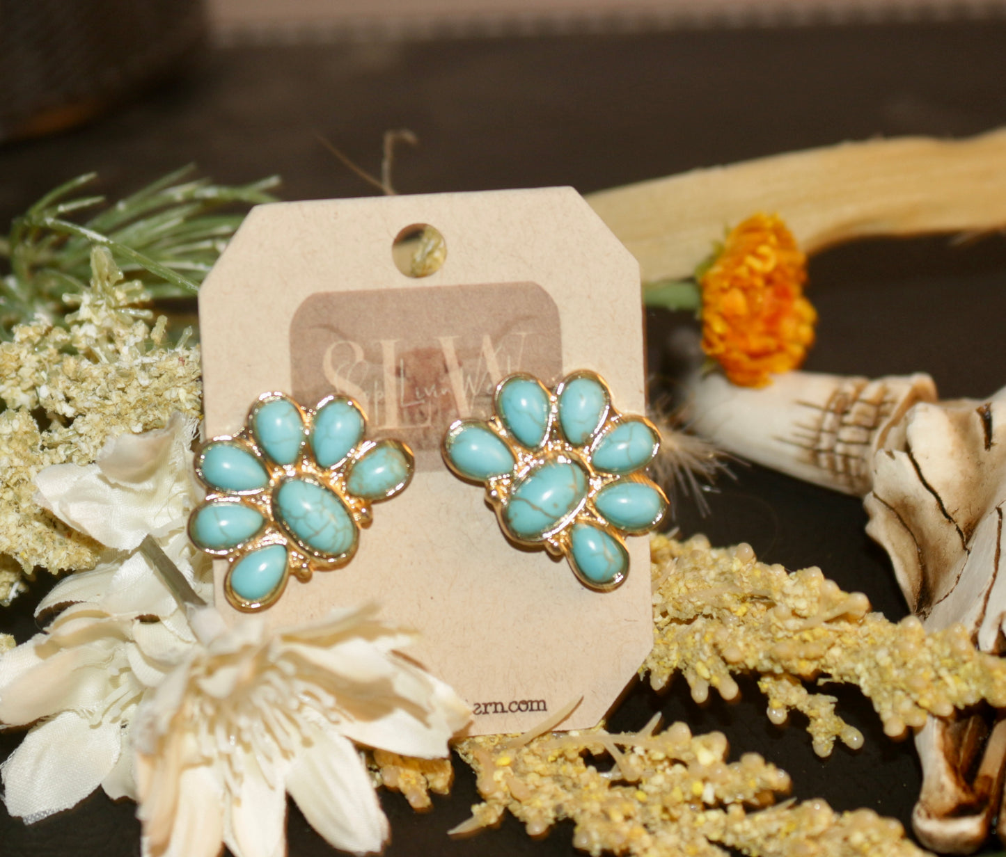 Myra half flower studs