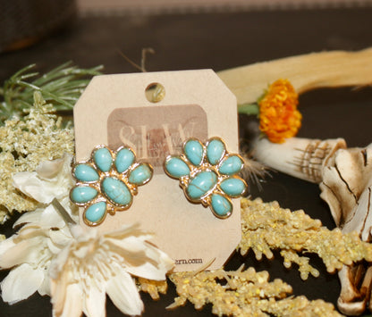 Myra half flower studs